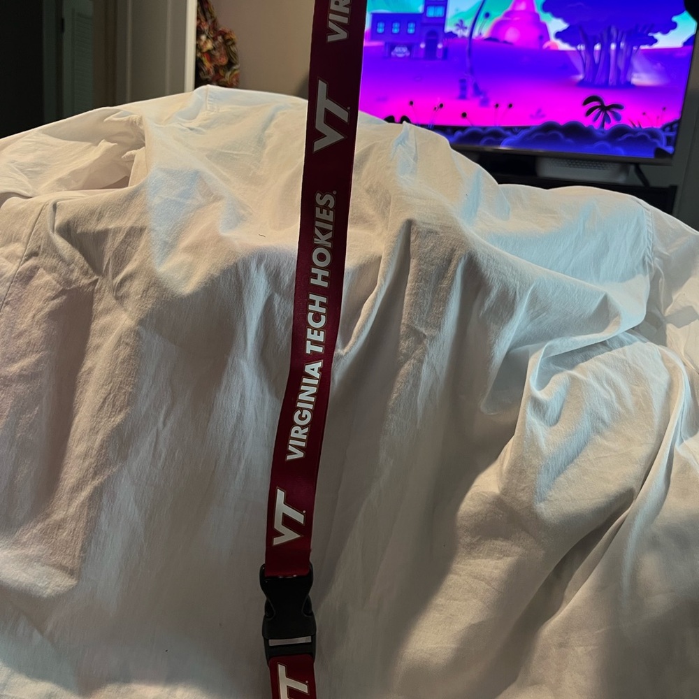 Virginia Tech Hokies Red Lanyard Key Holder